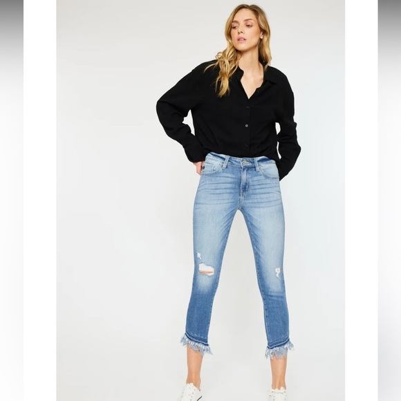 KanCan Camila Mid Rise Ankle Skinny Jeans - Size 31 / 15 - Picture 1 of 9